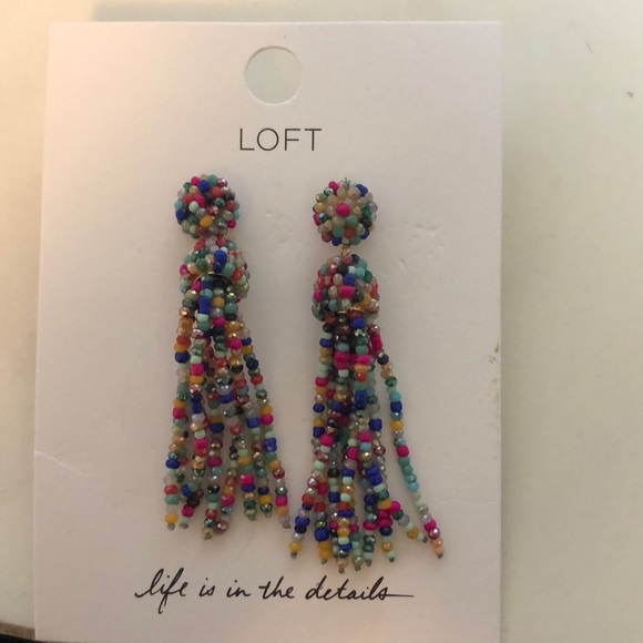 LOFT Jewelry - New Ann Taylor LOFT tassel earrings multi color